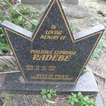 RADEBE Philiswa Euphimia 1953-1997