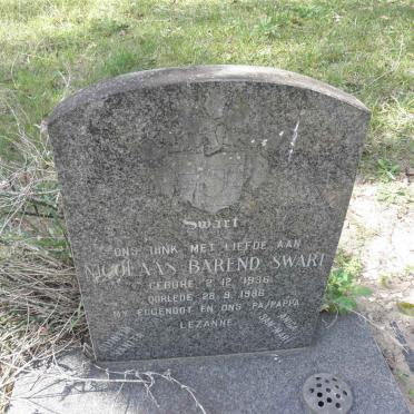 SWART Nicolaas Barend 1936-1986