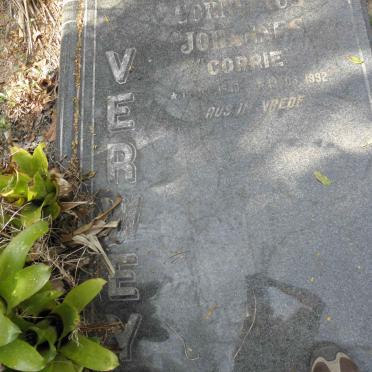 VERWEY Cornelius Johannes 1940-1992