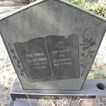VUUREN Phillipina Wilhelmina, van 1932-1998
