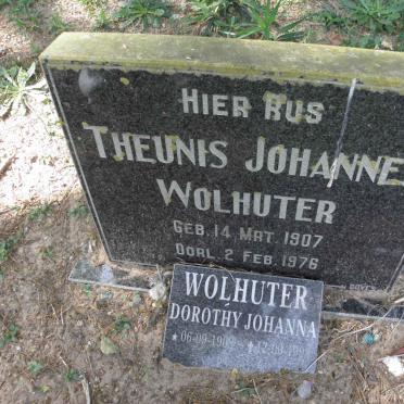 WOLHUTER Theunis Johannes 1907-1976 &amp; Dorothy Johanna 1908-1998
