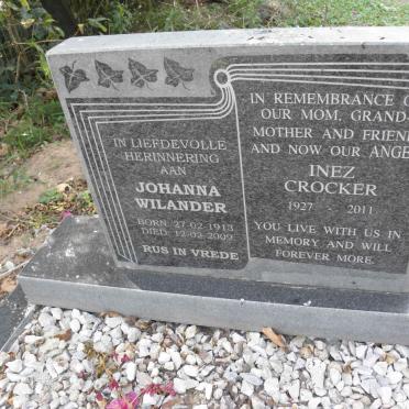 WILANDER Johanna 1913-2009 :: CROCKER Inez 1927-2011