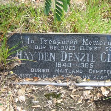 CLARK Hayden Denzil 1940-1985