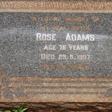 ADAMS Rose -1957