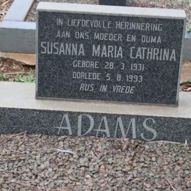 ADAMS Susanna Maria Cathrina 1931-1993
