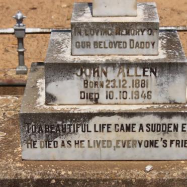 ALLEN John 1881-1946