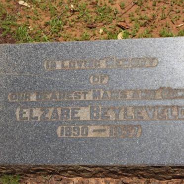 BEYLEVELD Elzabe 1890-1957