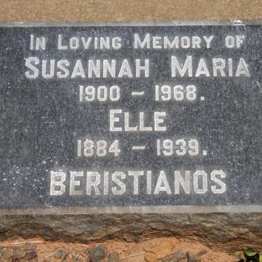 BERISTIANOS Elle 1884-1939 &amp; Susannah Maria 1900-1968