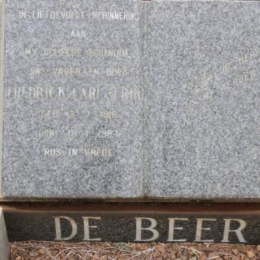 BEER Frederick Carl, de 1916-1987