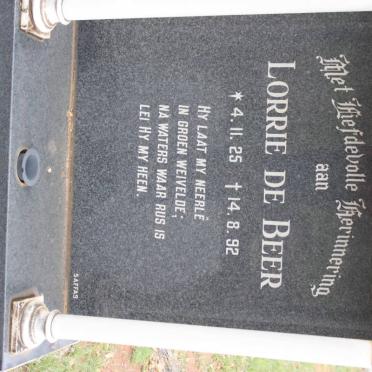 BEER Lorrie, de 1925-1992