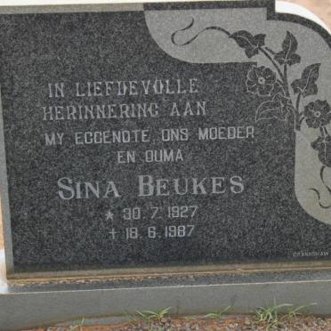BEUKES Sina 1927-1987