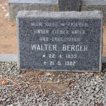 BERGER Walter 1899-1982