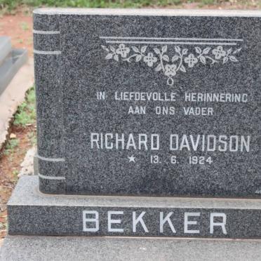 BEKKER Richard Davidson 1924-