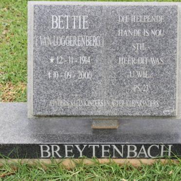 BREYTENBACH Bettie nee VAN LOGGERENBERG 1914-2000