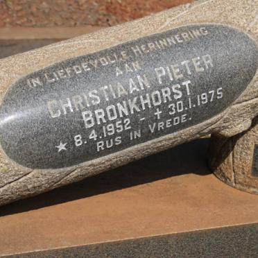 BRONKHORST Christiaan Pieter 1952-1975