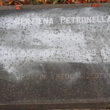 BRUIN Bertiena Petronella, de 1887-1968
