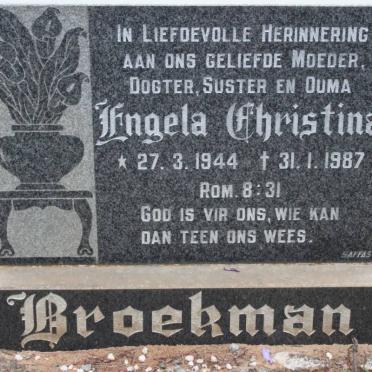 BROEKMAN Engela Christina 1944-1987