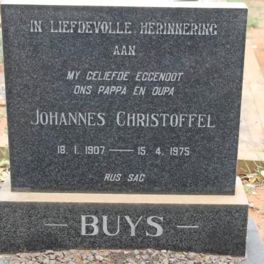 BUYS Johannes Christoffel 1907-1975