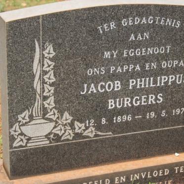 BURGERS Jacob Philippus 1896-1976