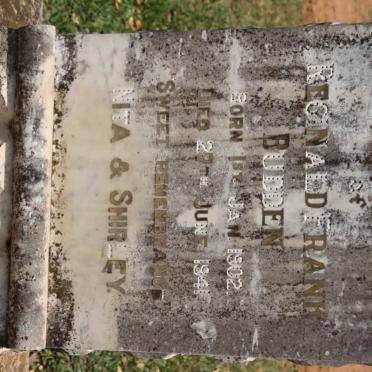 BUDDEN Reginald Frank 1902-1941