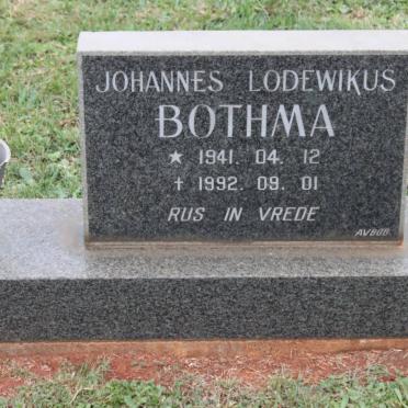 BOTHMA Johannes Lodewikus 1941-1992