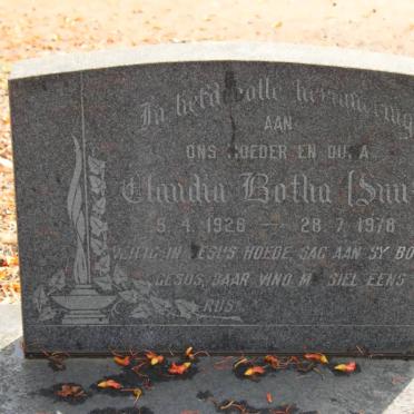 BOTHA Claudia 1928-1978
