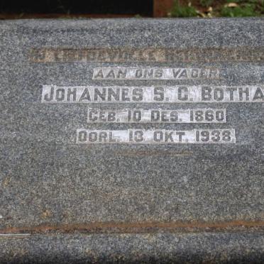 BOTHA Johannes S.C. 1860-1938