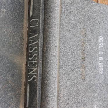 CLAASSENS Jacobus Marthinus 1891-1962