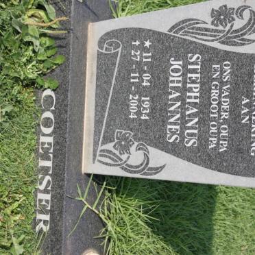 COETSER Stephanus Johannes 1934-2004