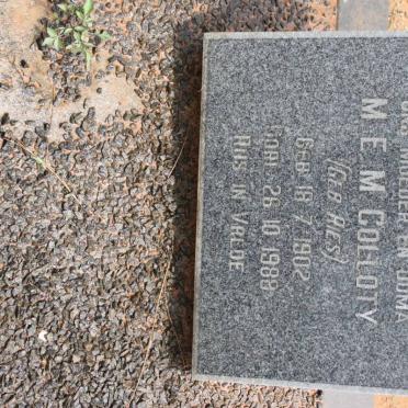 COLLOTY M.E.M. nee RIES 1902-1988