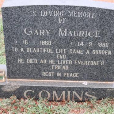 COMINS Gary Maurice 1968-1990