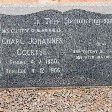 COERTSE Charl Johannes 1950-1966
