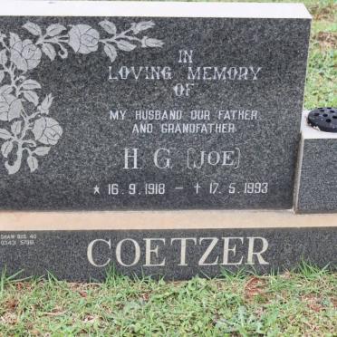 COETZER H.G. 1918-1993