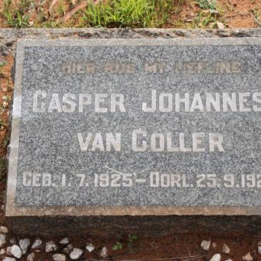 COLLER Casper Johannes, van 1925-1926