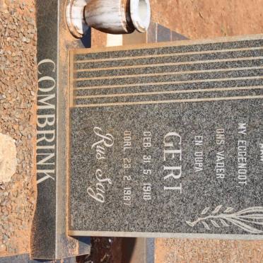 COMBRINK Gert 1910-1987
