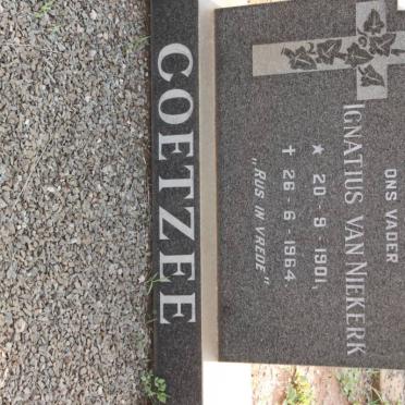 COETZEE Ignatius Van Niekerk 1901-1964