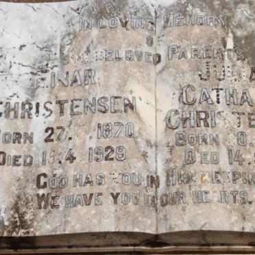 CHRISTENSEN Einar 1870-1929 &amp; Juliane Catharina 1872-1955