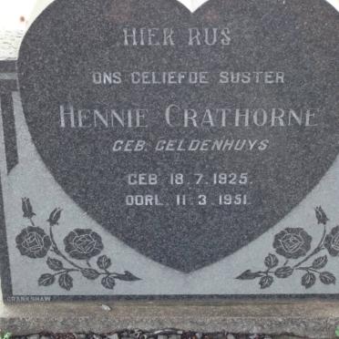 CRATHORNE Hennie nee GELDENHUYS 1925-1951