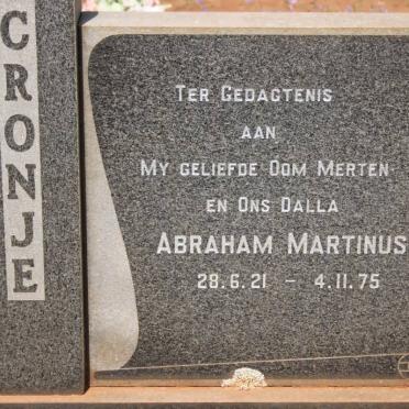 CRONJE Abraham Martinus 1921-1975