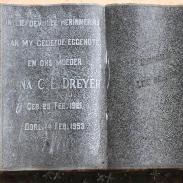DREYER Anna C.E 1921-1953