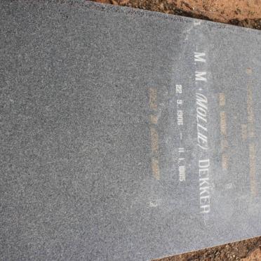 DEKKER M.M. 1906-1985