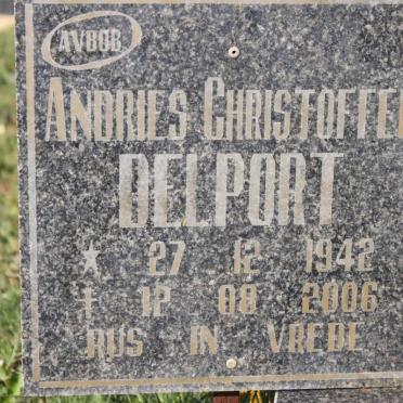 DELPORT Andries Christoffel 1942-2006