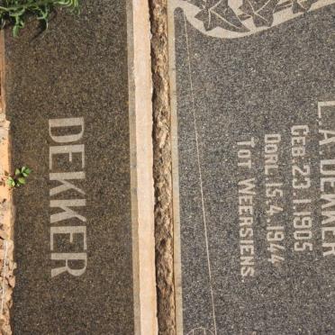DEKKER L.A. 1905-1944