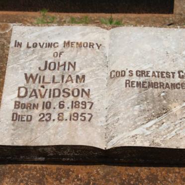 DAVIDSON John William 1897-1957