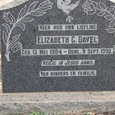 DAVEL Elizabeth C. 1904-1990