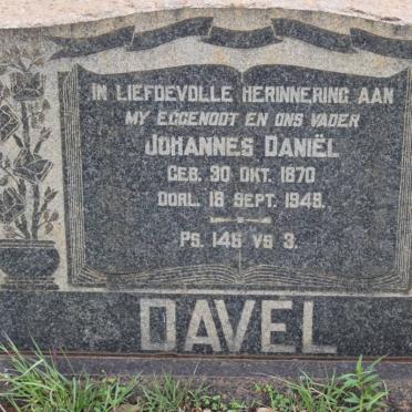DAVEL Johannes Daniël 1870-1949