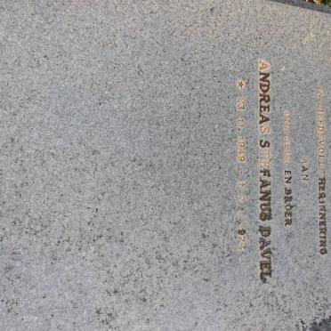 DAVEL Andreas Stefanus 1949-1974
