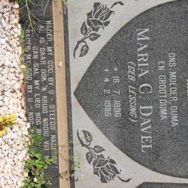 DAVEL Maria C. nee LESSING 1896-1985