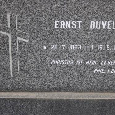 DUVEL Ernst 1893-1985