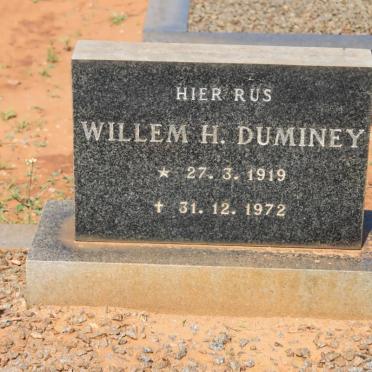 DUMINEY Willem H. 1919-1972